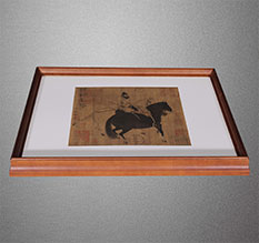 边坝书画装裱配框服务案例